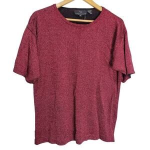 Carole Little Vintage Y2K Blouse Womens Medium Purple Wool Metallic Whimysgoth